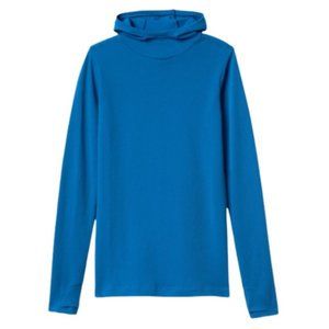 Athleta Blue Flurry Scuba Hoodie